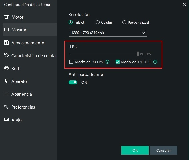 El último método disponible para habilitar 120 FPS para LOL Wild Rift en MEmu